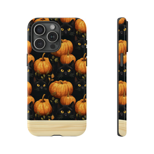 Shockproof Halloween Cat TPU Phone Case for iPhone 15 14 13 12 Pro Max